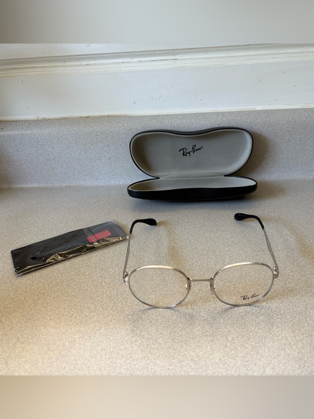 Ray-Ban Silver phantoms shape glasses with blue light lenses, RB 6343 2595 - Picture 2 of 12
